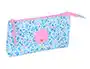 Portatodo Triple Vicky Martín Berrocal Paraíso Rosa Azul claro 22 x 12 x 3 cm