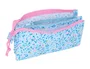 Portatodo Triple Vicky Martín Berrocal Paraíso Rosa Azul claro 22 x 12 x 3 cm