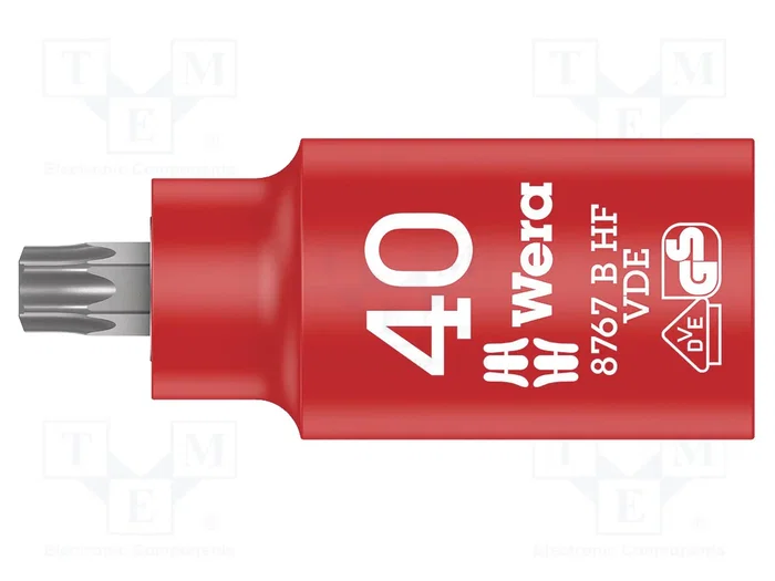 WERA Vaso Torx®-bit aislado TX40 3/8 55mm WERA Vaso Torx®-bit aislado TX40 3/8 55mm