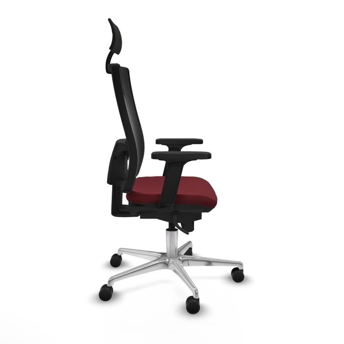 PIQUERAS Y CRESPO Silla de oficina Horna con mecanismo Sincro, Granate y Negro PIQUERAS Y CRESPO Silla de oficina Horna con mecanismo Sincro, Granate y Negro