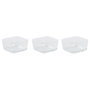 DKD Home Decor Set de Aperitivo de 3 Piezas en Cristal y Acacia, 300ml