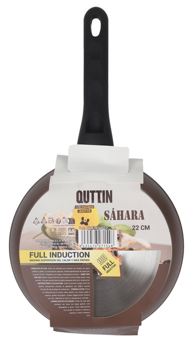 Quttin Sartén 22 cm Aluminio Forjado Mango Soft Full (6 Unidades)