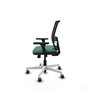 PIQUERAS Y CRESPO Silla de oficina Yunquera con mecanismo Sincro/Traslack, Verde esmeralda y Negro