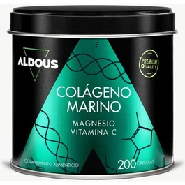 Aldous Bio Colageno Hidrolizado Puro Con Magnesio Y Vitamina C 200 Capsulas