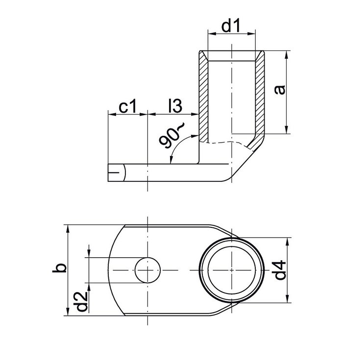 Klauke 47R12 Terminales 70 mm² M12 (25 unidades) Klauke 47R12 Terminales 70 mm² M12 (25 unidades)