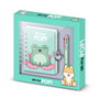 Karactermania Pack de Diario A5 y Bolígrafo Froggy Turquesa