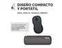 Fellowes - Reposamuñecas Mini Compacto Breyta Negro, Almohadilla Ergonómica Hex Cushion con Protección Microban, 190x70x25 mm