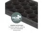 Fellowes - Reposamuñecas Mini Compacto Breyta Negro, Almohadilla Ergonómica Hex Cushion con Protección Microban, 190x70x25 mm