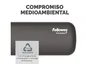 Fellowes - Reposamuñecas Mini Compacto Breyta Negro, Almohadilla Ergonómica Hex Cushion con Protección Microban, 190x70x25 mm