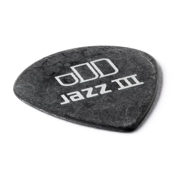 Dunlop Púas Tortex Jazz III Pitch Black 1,35 mm (pack de 12)