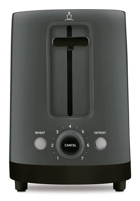 Ufesa 71305205 TT7565 Tostadora 1 Ranura, 7 Niveles de Tostado, 900W, Función Recalentar y Descongelar, Bandeja Recogemigas, Color Negro