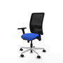 PIQUERAS Y CRESPO Silla de oficina Zulema con mecanismo Sincro/Traslack Azul y Negro