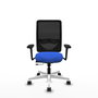 PIQUERAS Y CRESPO Silla de oficina Zulema con mecanismo Sincro/Traslack Azul y Negro