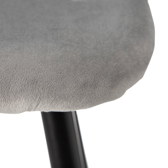 Taburete Alto Gris Tejido-Metal Salón 40,20 X 48,20 X 102 cm (Set de 2)