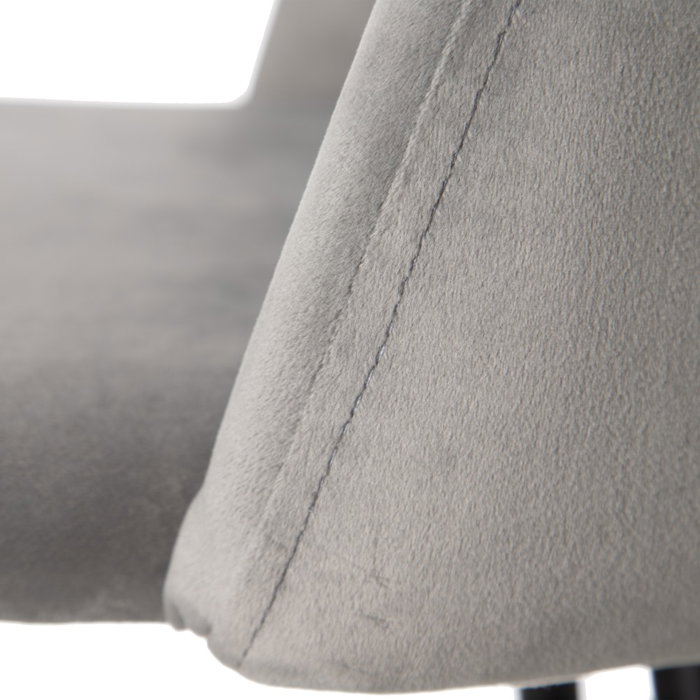Taburete Alto Gris Tejido-Metal Salón 40,20 X 48,20 X 102 cm (Set de 2)