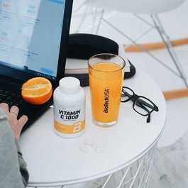 BIOTECHUSA Vitamina C 1000 con Bioflavonoides - 100 Comprimidos