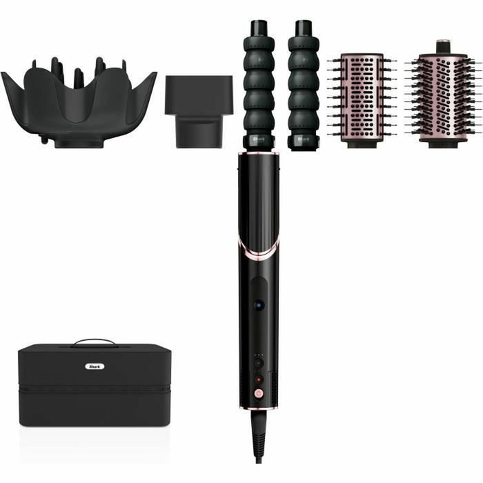 Shark FlexStyle HD446EU - Herramienta de peinado multiformato con 5 accesorios, Negro