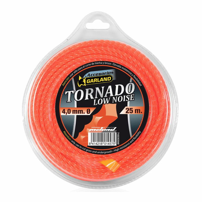 Garland Hilo para desbrozadora Tornado cuadrado ø4,0 mm, 25 m Garland Hilo para desbrozadora Tornado cuadrado ø4,0 mm, 25 m
