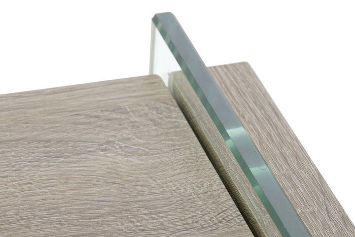 DKD Home Decor Green house 21 Consola 120x40x76 cm Cristal y MDF Natural Transparente
