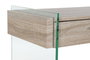 DKD Home Decor Green house 21 Consola 120x40x76 cm Cristal y MDF Natural Transparente