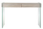 DKD Home Decor Green house 21 Consola 120x40x76 cm Cristal y MDF Natural Transparente
