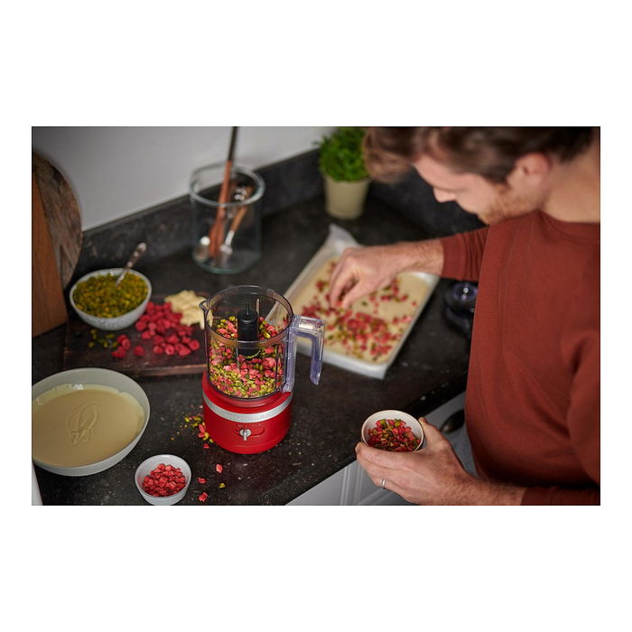 KitchenAid 5KFCB519EER Robot de cocina, 1.18 L, 3500 RPM, Rojo Empire
