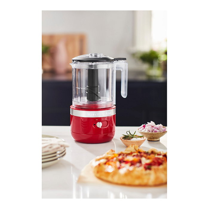 KitchenAid 5KFCB519EER Robot de cocina, 1.18 L, 3500 RPM, Rojo Empire