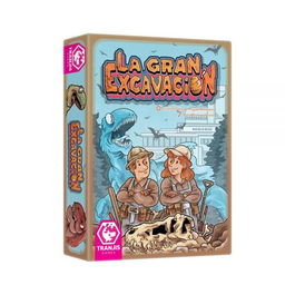 Tranjis Games - Juego de Mesa La Gran Excavación para Niños a partir de 8 años, Estrategia Familiar con Dinosaurios y Temática de Paleontología