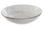 DKD Home Decor Plato de Gres Blanco con Relieve 20x20x5 cm