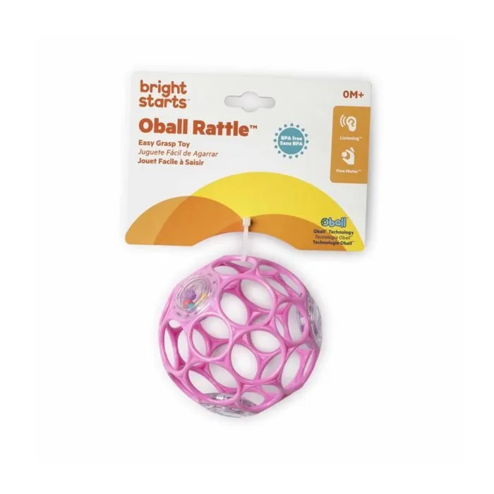 Bright Starts Sonajero Fácil Agarre Oball Rosa AUC1695825410560, Juguete Infantil sin BPA para Recién Nacidos + Bright Starts Sonajero Fácil Agarre Oball Rosa AUC1695825410560, Juguete Infantil sin BPA para Recién Nacidos +