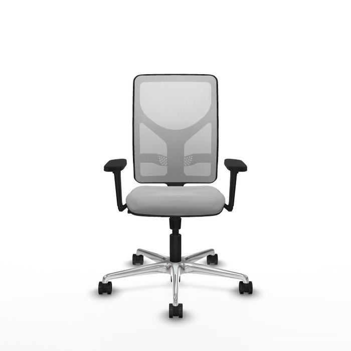 PIQUERAS Y CRESPO Silla de oficina Motilla con mecanismo Sincro, Gris claro y Blanco PIQUERAS Y CRESPO Silla de oficina Motilla con mecanismo Sincro, Gris claro y Blanco