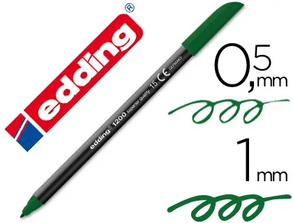 Edding Rotulador 1200 Verde Oliva Punta Fina (Set de 5)
