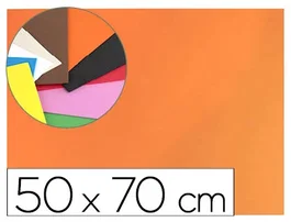 Liderpapel Goma eva naranja 50x70cm 60g/m2 espesor 1.5mm