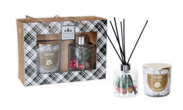 DKD Home Decor Set de 2 Ambientadores Mikado de Cristal 150ml
