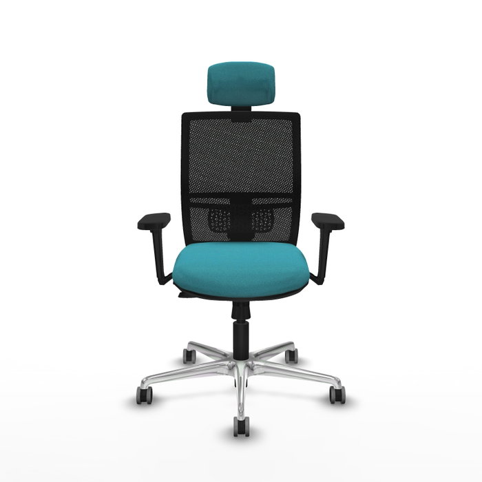 PIQUERAS Y CRESPO Silla de oficina Yunquera con mecanismo Sincro/Traslack, Turquesa y Negro PIQUERAS Y CRESPO Silla de oficina Yunquera con mecanismo Sincro/Traslack, Turquesa y Negro