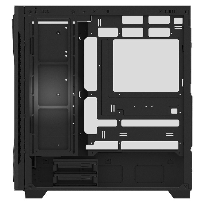 ADATA XPG STARKER AIR BTF Torre Midi PC Gaming E-ATX Negra con ARGB y USB Tipo C, Factor de Forma ATX/micro-ATX/Mini-ITX, Ventana de Vidrio Templado