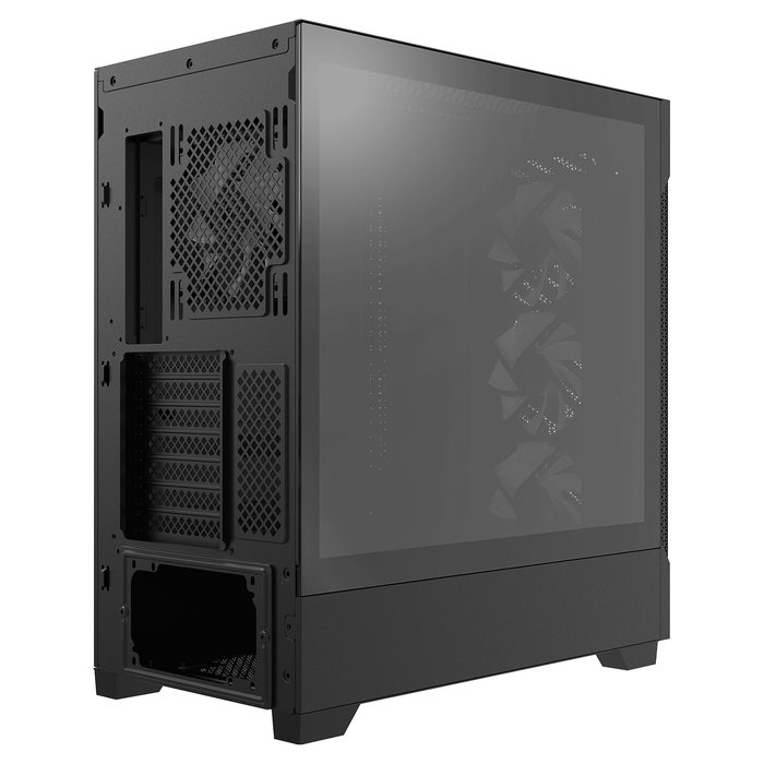 ADATA XPG STARKER AIR BTF Torre Midi PC Gaming E-ATX Negra con ARGB y USB Tipo C, Factor de Forma ATX/micro-ATX/Mini-ITX, Ventana de Vidrio Templado
