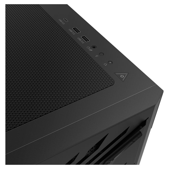 ADATA XPG STARKER AIR BTF Torre Midi PC Gaming E-ATX Negra con ARGB y USB Tipo C, Factor de Forma ATX/micro-ATX/Mini-ITX, Ventana de Vidrio Templado