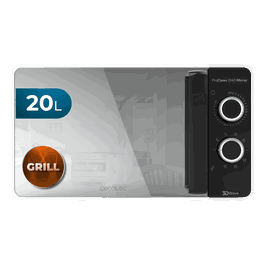 Cecotec ProClean 3140 Mirror Microondas Negro 20L con Grill