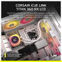 Corsair Kit de Refrigeración Líquida iCUE LINK H150i RGB Elite LCD Display, Ventiladores QX120 RGB, Radiador 360 mm - Negro, CW-9061023-WW