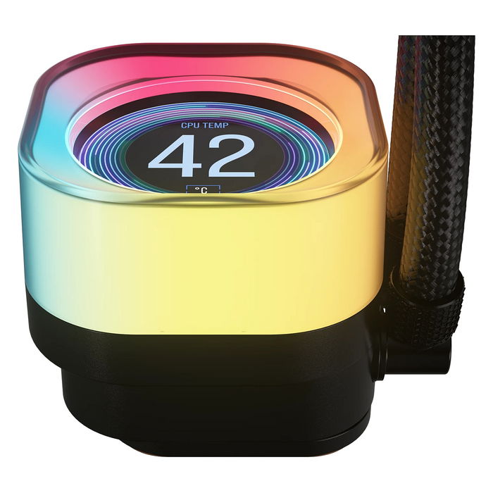 Corsair Kit de Refrigeración Líquida iCUE LINK H150i RGB Elite LCD Display, Ventiladores QX120 RGB, Radiador 360 mm - Negro, CW-9061023-WW