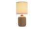 DKD Home Decor Lámpara de sobremesa Cuerda Gres Marrón
