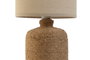 DKD Home Decor Lámpara de sobremesa Cuerda Gres Marrón