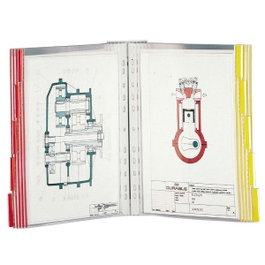 Durable Clasificador de pared Sherpa para 10 fundas A4