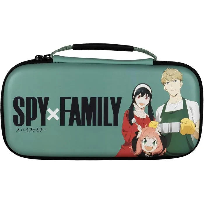 Konix Funda Protectora y Transporte para Nintendo Switch 2 - Spy x Family Diseño Familia Forger Verde - KON3328170003070