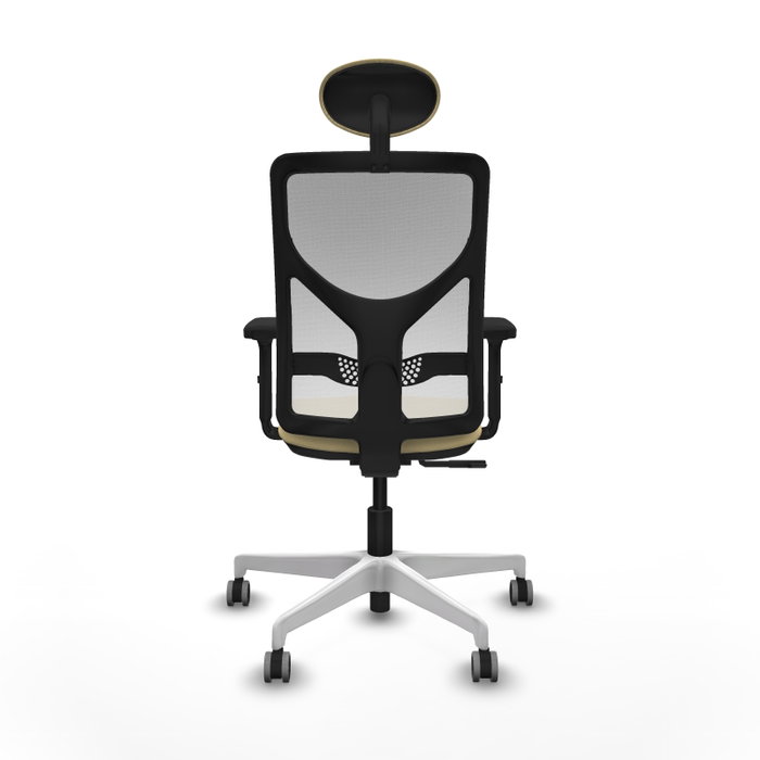 PIQUERAS Y CRESPO Silla de oficina Motilla con mecanismo Sincro, Crema y Blanco PIQUERAS Y CRESPO Silla de oficina Motilla con mecanismo Sincro, Crema y Blanco