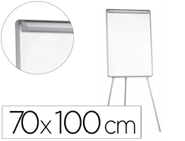 Q-connect Pizarra blanca con trípode y brazos extensibles 90x70x195cm
