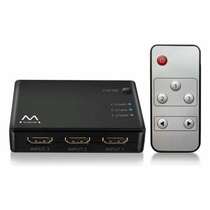 Ewent EW3730 Switch HDMI 4K 3x1 con Mando a Distancia Ewent EW3730 Switch HDMI 4K 3x1 con Mando a Distancia