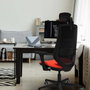 PIQUERAS Y CRESPO Silla de oficina Mardos con mecanismo Sincro/Traslack, Verde oliva y Negro