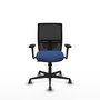 PIQUERAS Y CRESPO Silla de oficina Yunquera con mecanismo Sincro/Traslack, Azul marino y Negro